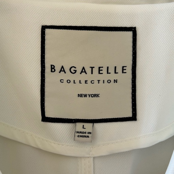 Bagatelle Double Breasted Off-white Trench Coat. Women’s Large - NWT - Picture 3 of 15
